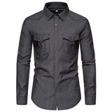 Jeans skjorta western