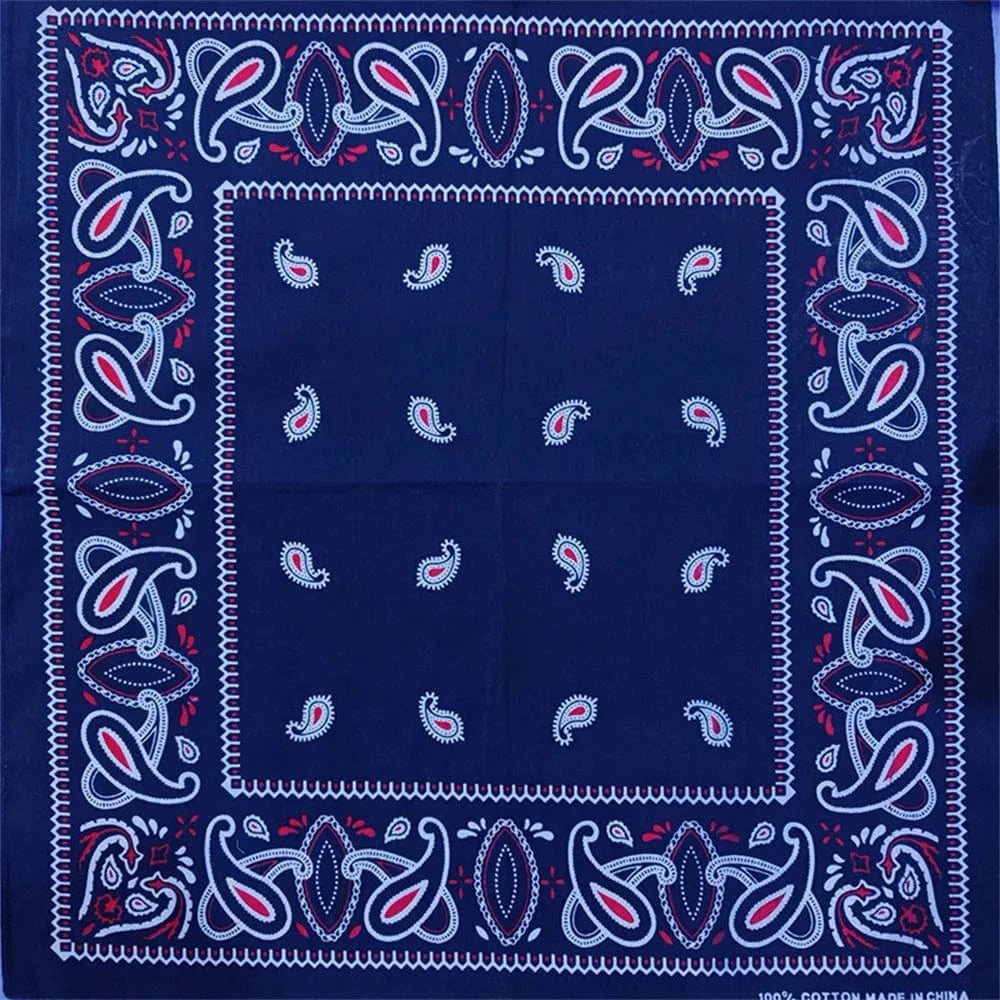 Klassisk Marinblå Paisley Bandana
