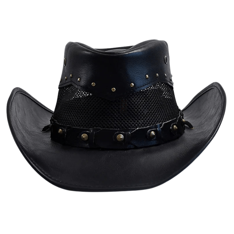 Läder Cowboyhatt