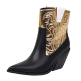 Låga Cowboyboots med Nitar för Dam