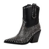 Låga Cowboyboots med Nitar för Dam