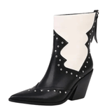 Låga Cowboyboots med Nitar för Dam