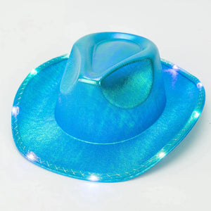 LED Cowboyhatt Sjöblå / One Size