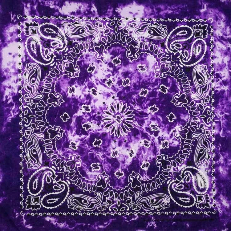 Lila Tie-Dye Bandana