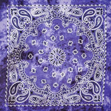 Lila Tie-Dye Paisley Bandana