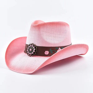 Ljusrosa Cowgirlhatt Ljusrosa / One Size