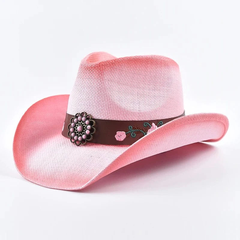 Ljusrosa Cowgirlhatt Ljusrosa / One Size