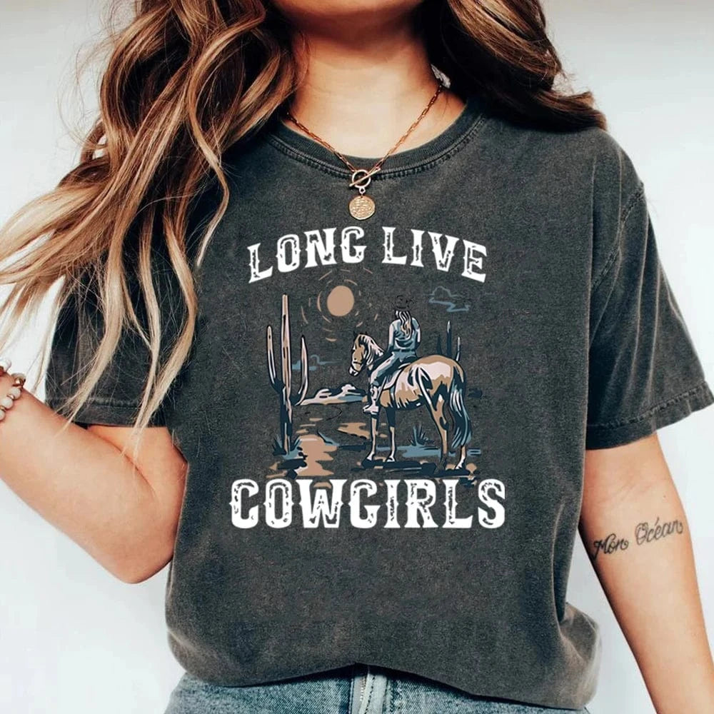 "Long Live Cowgirls" T-shirt