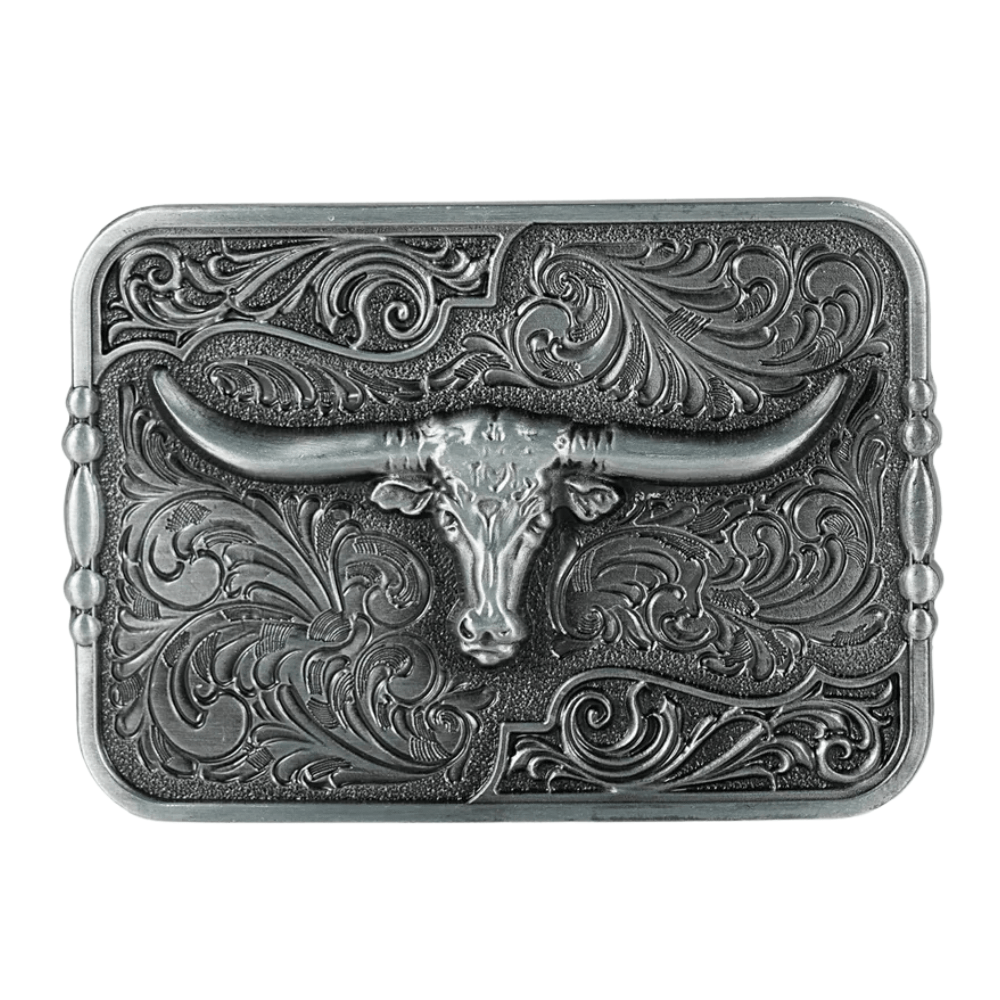 Longhorn Bältesspänne Blommig Design