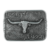 Longhorn Bältesspänne Blommig Design