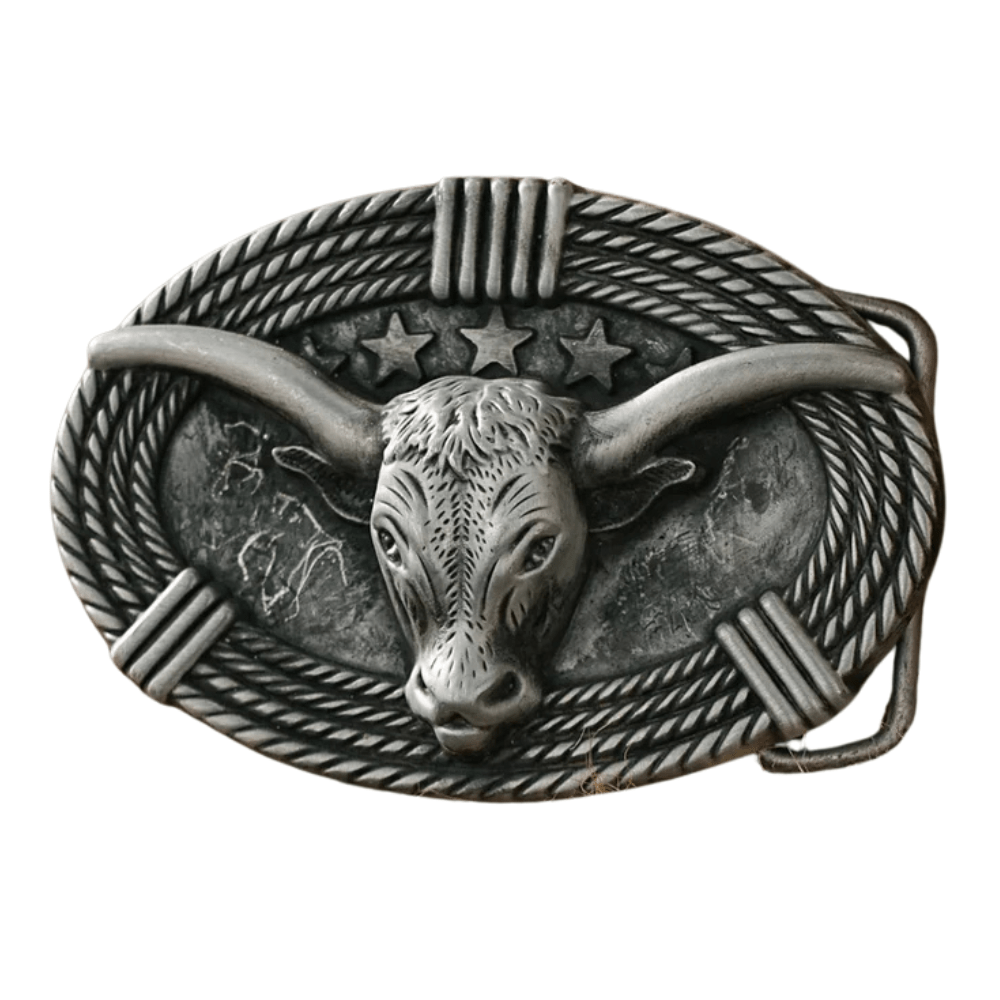 Longhorn Bältesspänne Western Cowboy Spänne Metall