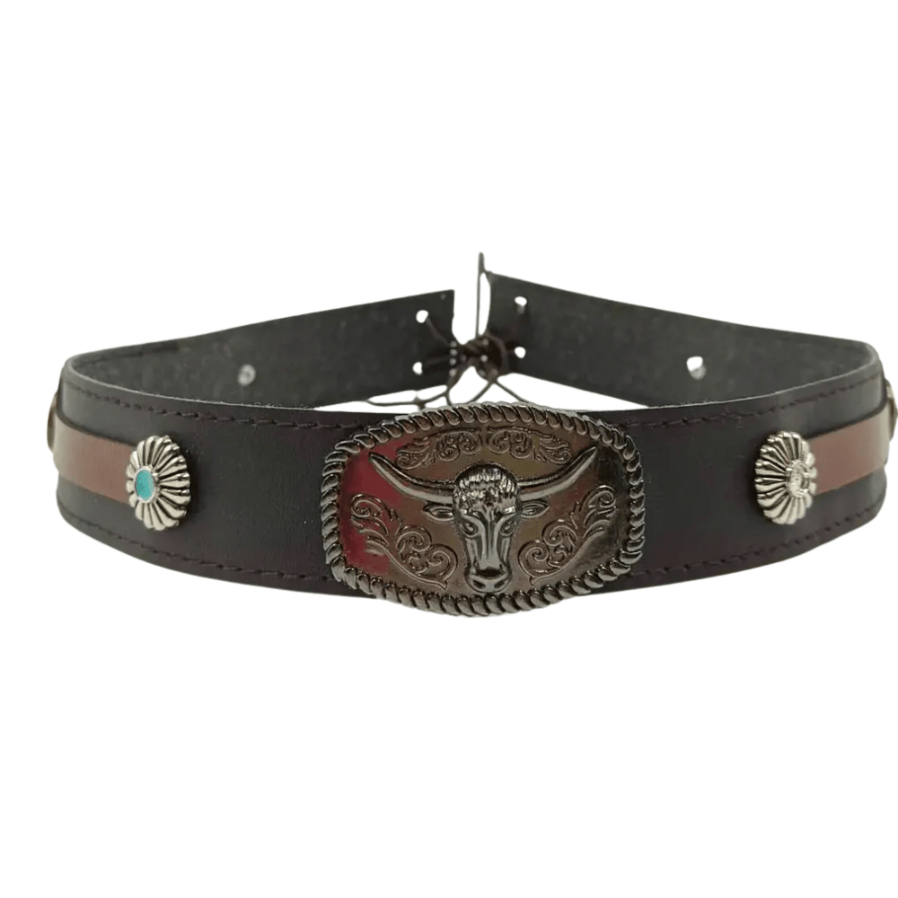 Longhorn cowboyhattband för herr