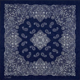 Marinblå Bandana med Paisley Mandala-mönster