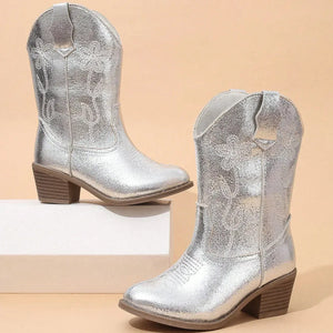 Metalliska Cowboyboots för Barn