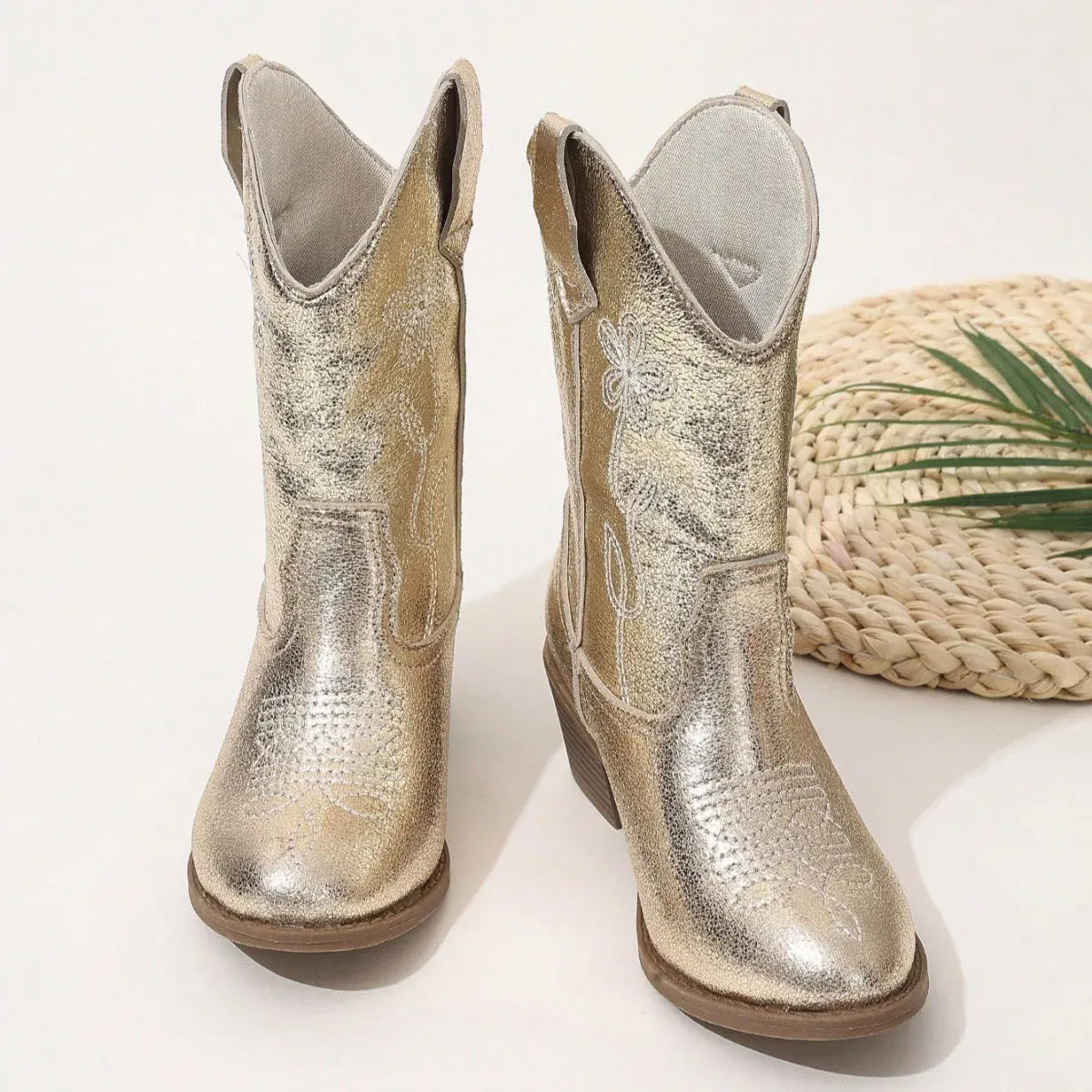 Metalliska Cowboyboots för Barn