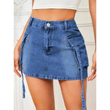 Minikjol jeans