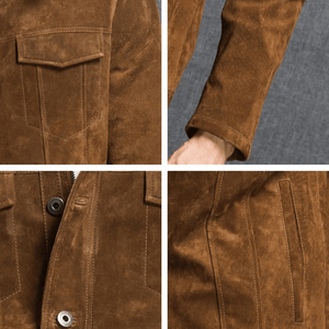 Mocka jacka brun herr