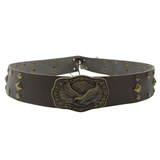 Mörkbrun westernhattband med örn