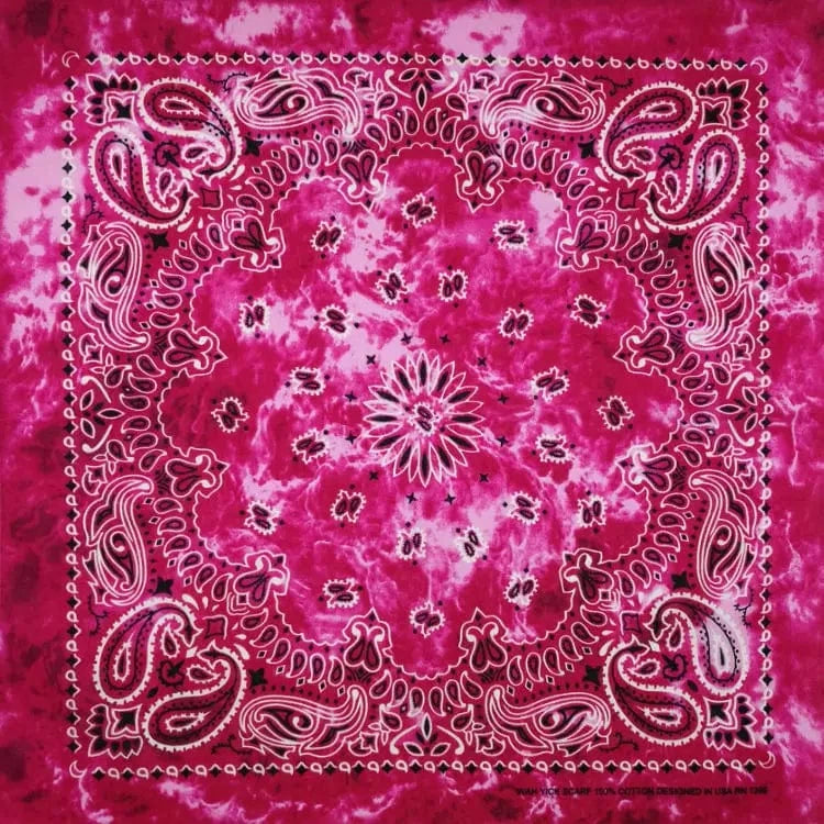 Neonrosa Tie-Dye Paisley Bandana