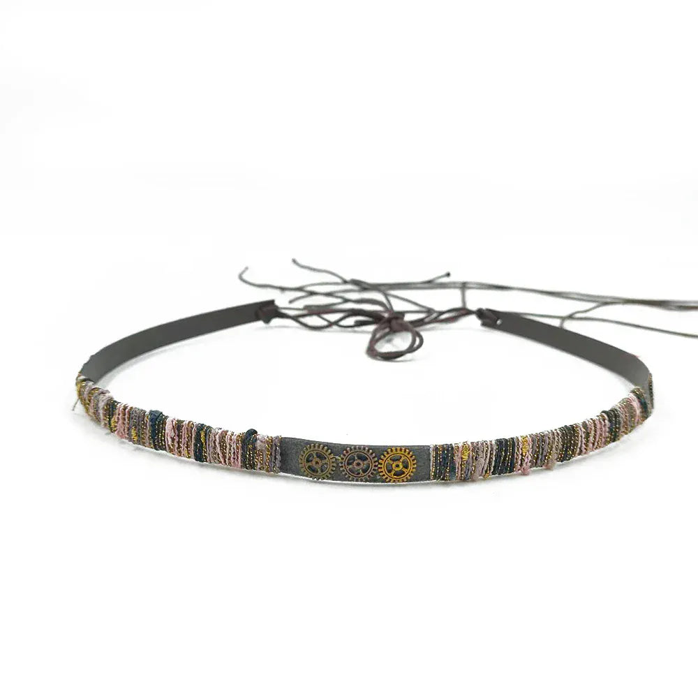 Läderband cowboyhatt