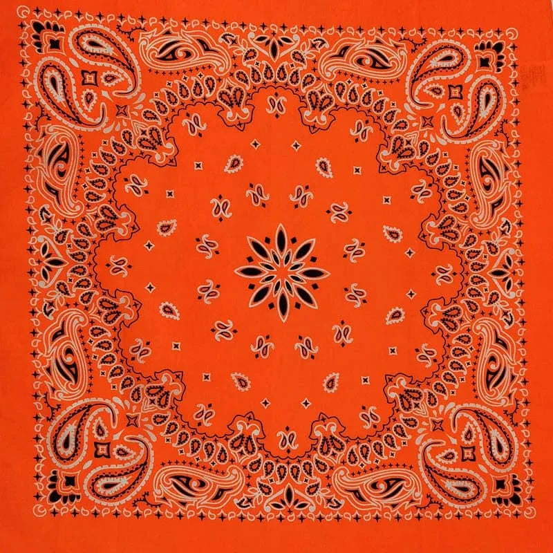 Orange Svart Bandana