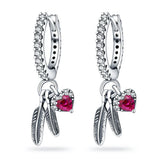 Orstarry 925 Sterling Silver Sparkling Wings Earrings Original Jewelry Drop Earrings Women Jewelry Party Trendy Anniversary Gift PAE007