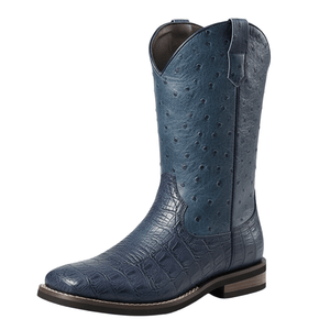 Ostrich cowboy boots Blå / 39