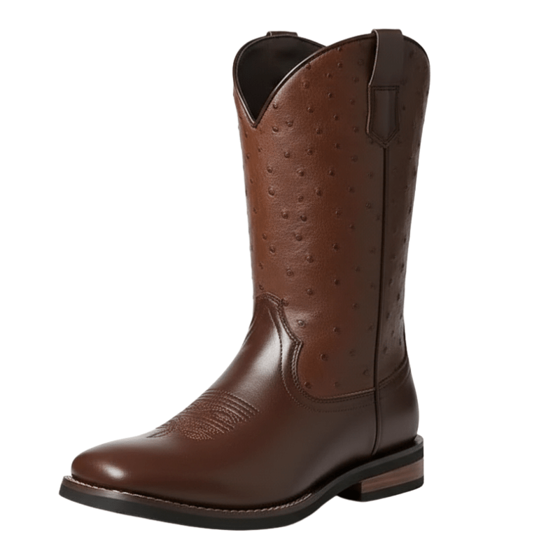 Ostrich cowboy boots