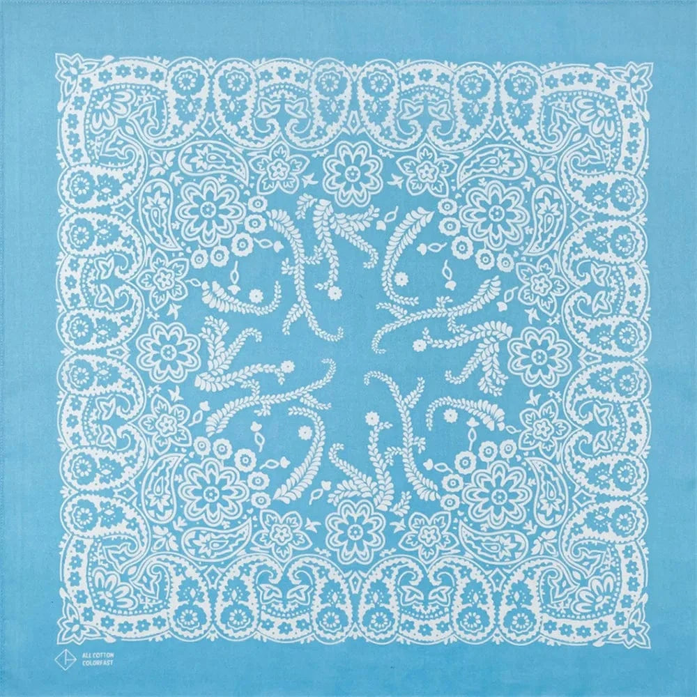 Paisley Ljusblå Bandana