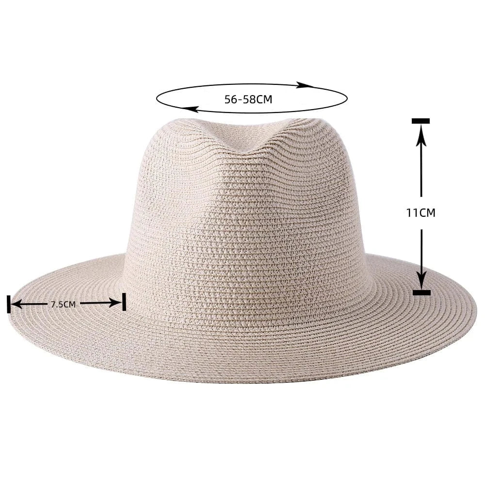 Panama cowboyhatt i strå