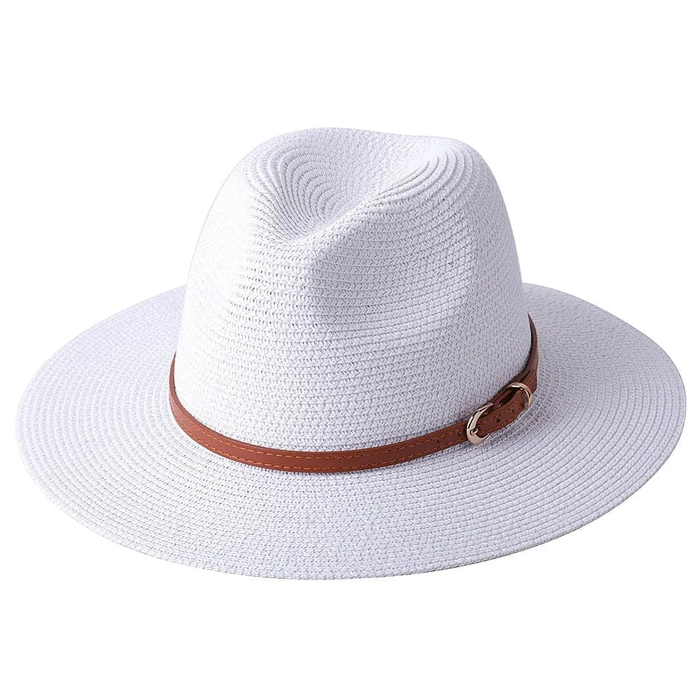 Panama cowboyhatt i strå Vit 2 / 59cm