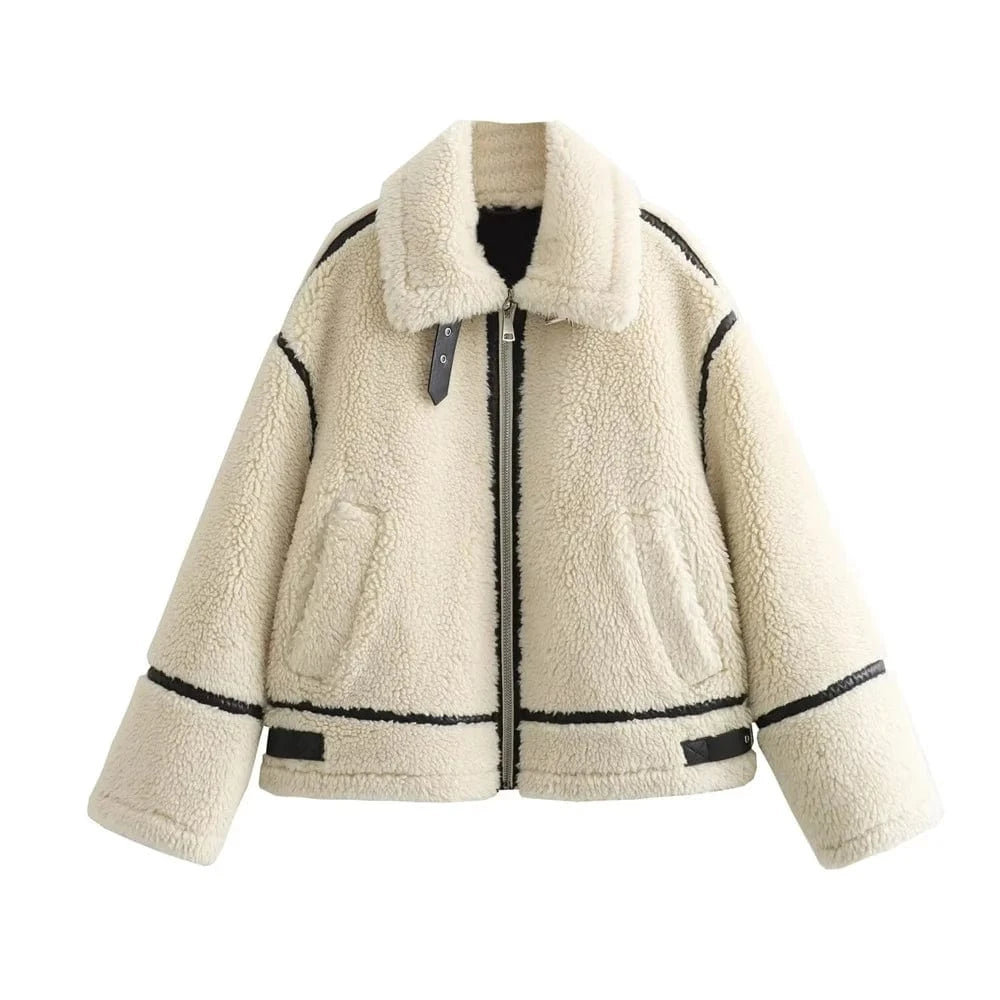 Pile jacka dam beige
