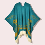 Poncho med fransar