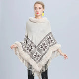 Poncho med päls
