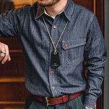 Retro denimskjorta för män