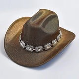 Rhinestone Fedora Cowboyhatt