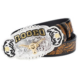 Rodeo Cowboyäderbälte Kamel (Oxhuvud) / 90cm