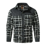 Rutig jacka herr Grå / S