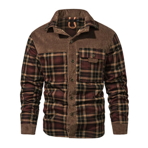 Rutig jacka herr Rödbrun / S