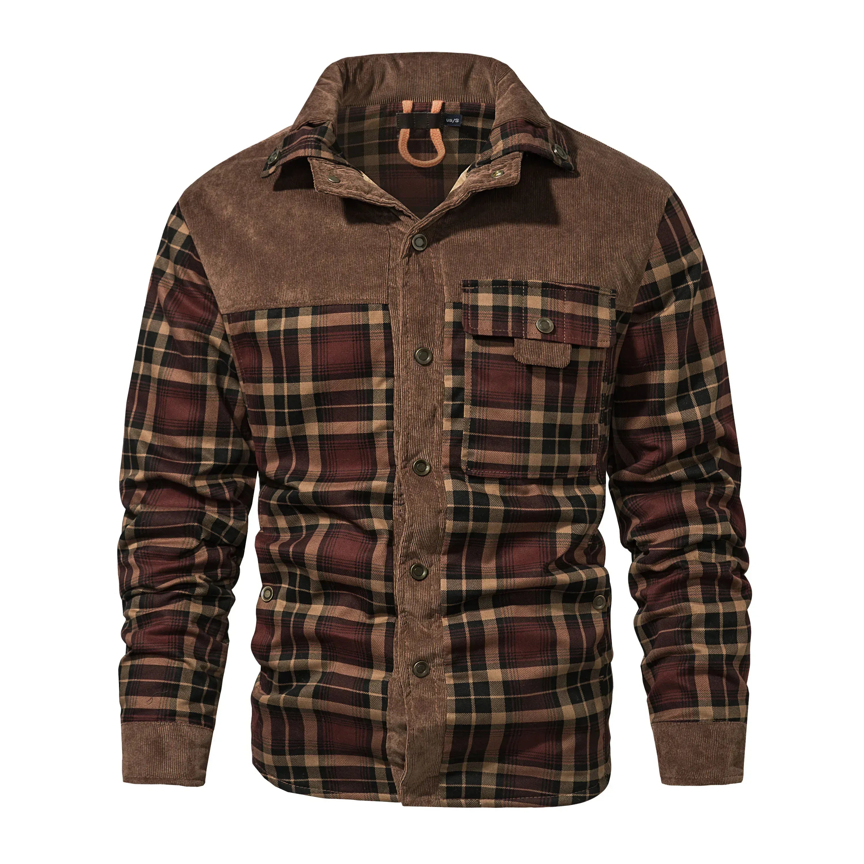 Rutig jacka herr Rödbrun / S