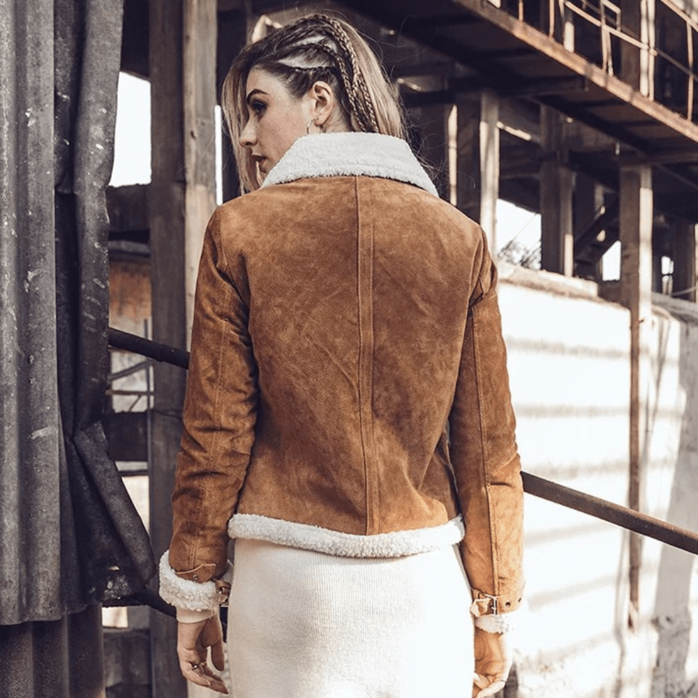 Shearling jacka dam
