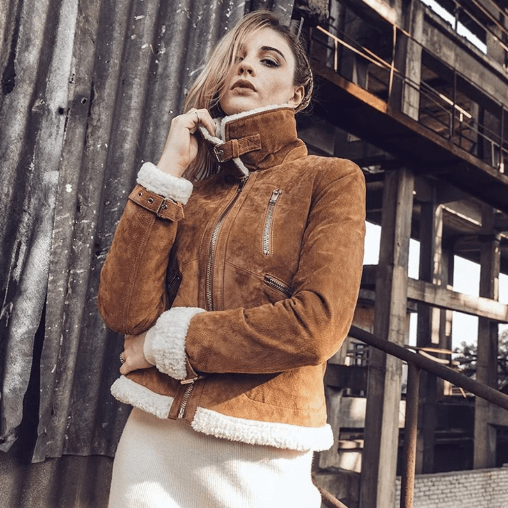 Shearling jacka dam