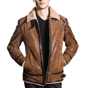 Shearling jacka herr