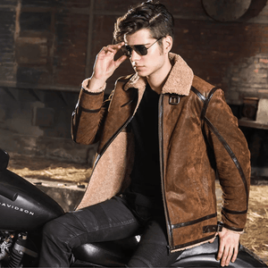 Shearling jacka herr