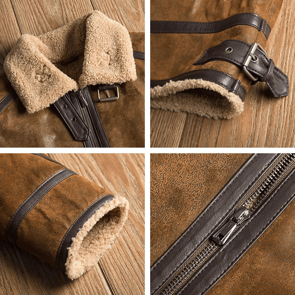 Shearling jacka herr