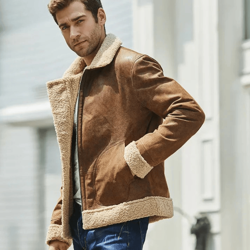 Shearling jacka man