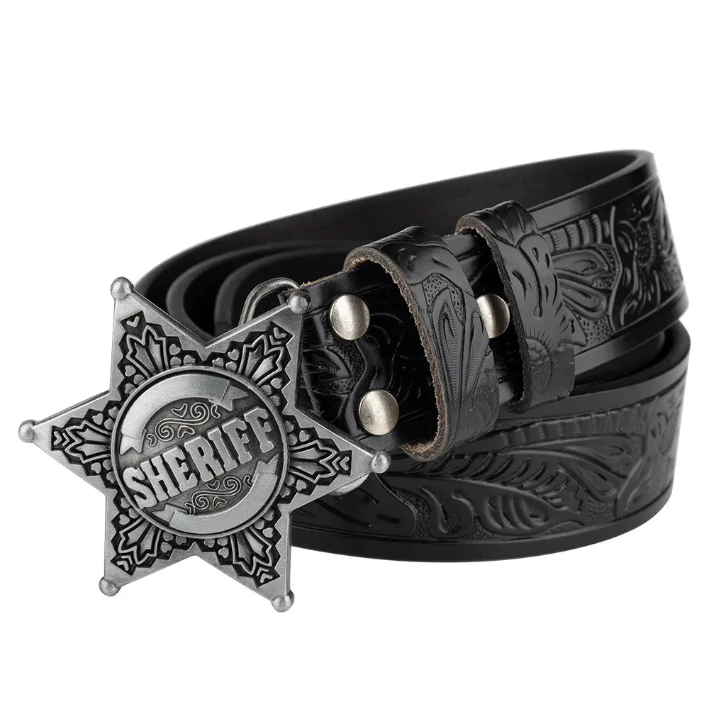 Sheriff westernläderbälte
