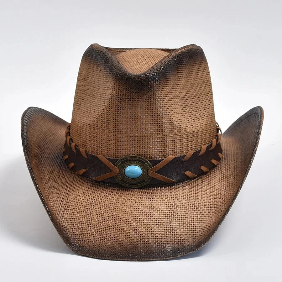 Strå westernhatt