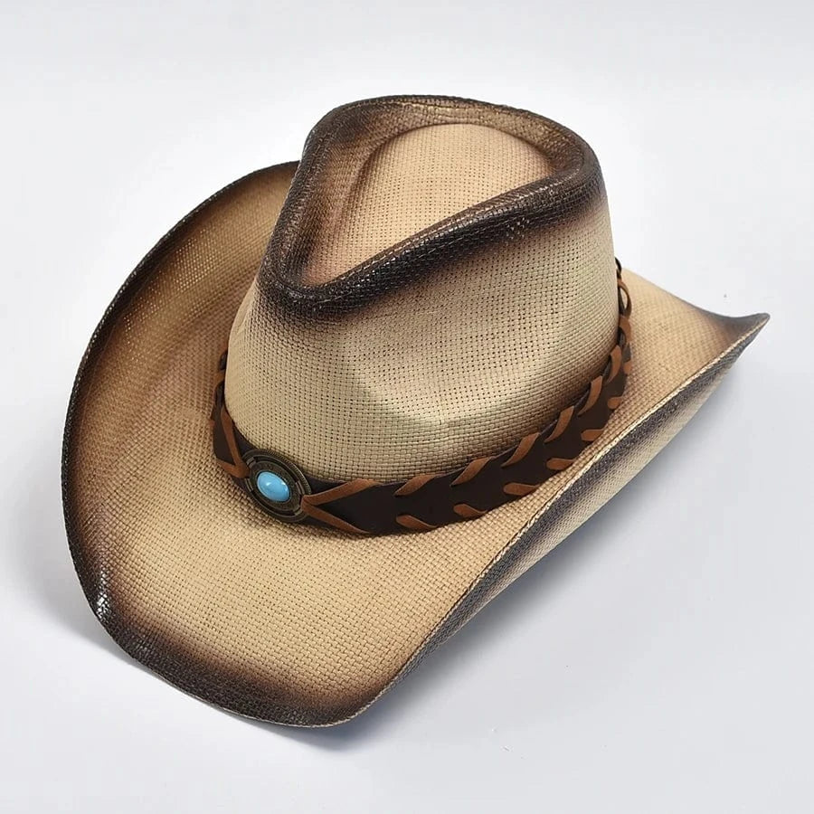 Strå westernhatt Beige / One Size