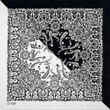 Svart vit bandana